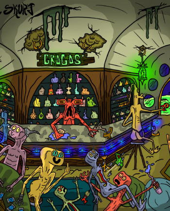 'Grogos Moon Bar' Print (20"x20")