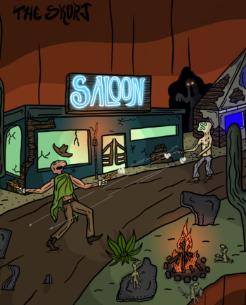 'Somewhere Saloon' Print (20"x20")